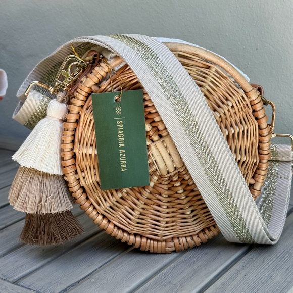 Biarritz Sac tassel Round Rattan Bag customized - Picture 4 of 6